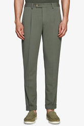 Pantaloni jersey stretch verde-Dan John