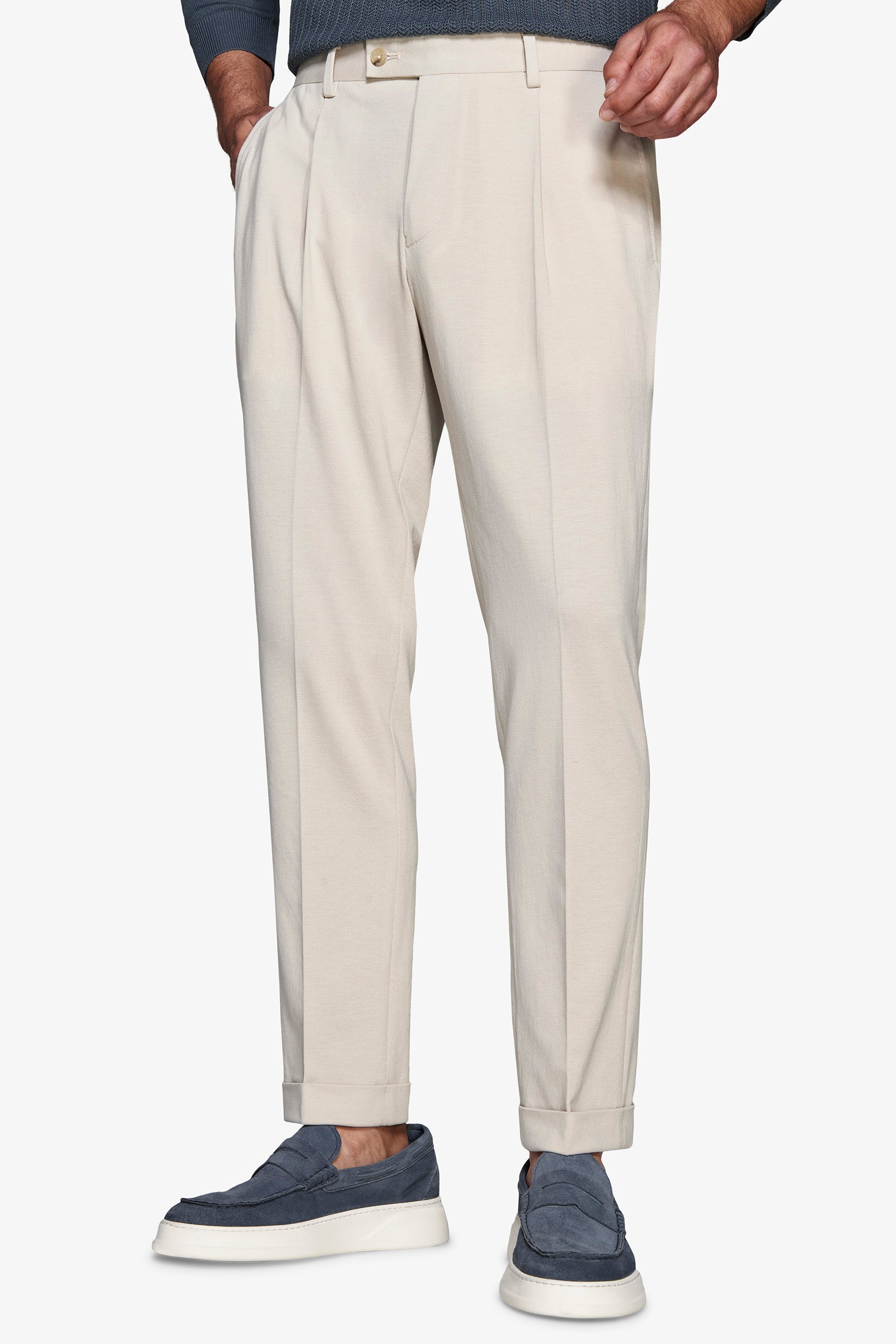 Pantaloni jersey stretch sabbia-Dan John