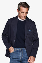 Giacca stretch armaturata blu-Dan John