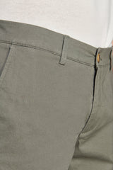Bermuda chino basic in cotone verde-Dan John