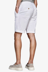 Bermuda chino basic in cotone bianco-Dan John