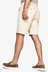 Bermuda chino basic in cotone cream-Dan John