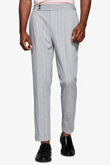 Pantaloni gessati grigi-Dan John