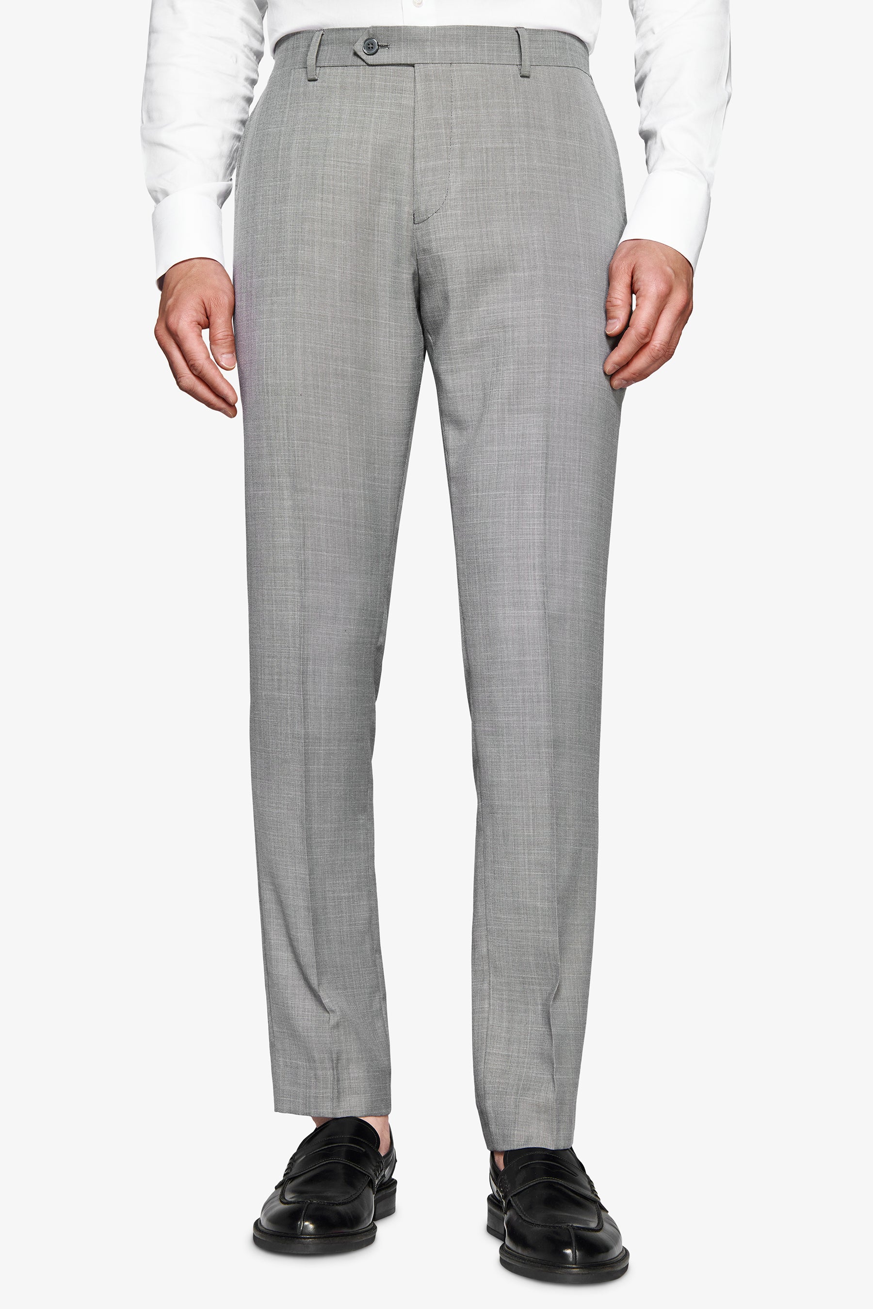 Pantaloni in grisaglia grigi-Dan John