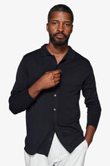 Camicia in maglia navy-Dan John