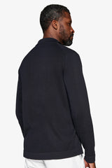 Camicia in maglia navy-Dan John