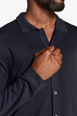 Camicia in maglia navy-Dan John