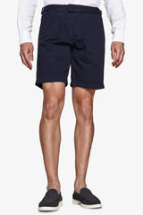 Blue woven Bermuda shorts