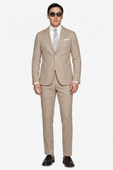 Giacca tela melange beige-Dan John