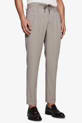 Pantalaccio tela melange tortora-Dan John