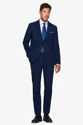 Slim blue armored suit jacket