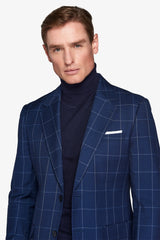 Navy square suit jacket