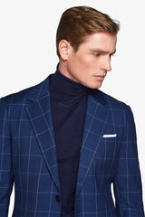 Navy square suit jacket