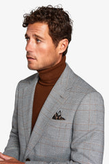 Taupe Prince of Wales suit jacket