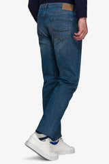 Light blue 5-pocket denim trousers