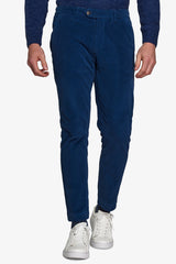 Old avion striped velvet trousers