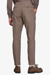 Mud herringbone trousers