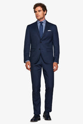 Blue bird's eye suit jacket