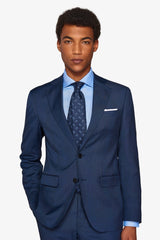 Navy Prince of Wales suit jacket