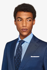 Navy Prince of Wales suit jacket