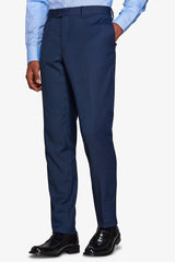 Navy Prince of Wales suit trousers
