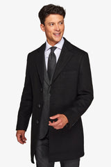 Black Baronet Single Breasted Coat