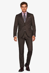 Brown bird's eye suit jacket