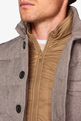 Dove gray quilted jacket