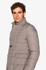 Dove gray quilted jacket