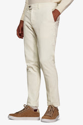 Cream rocker velvet trousers
