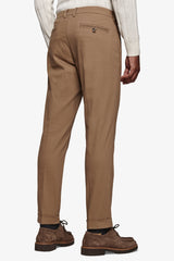 Slim chestnut cavalry trousers