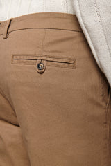 Slim chestnut cavalry trousers