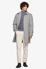 Light gray Prince of Wales coat