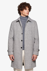 Light gray Prince of Wales coat