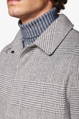 Light gray Prince of Wales coat