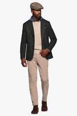 Green herringbone jacket