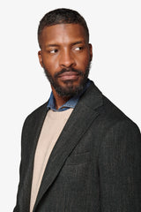 Green herringbone jacket