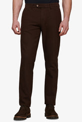 Biscuit textured stretch chino trousers