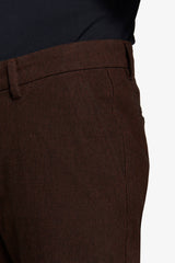 Biscuit textured stretch chino trousers