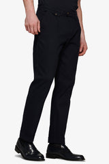 Slim navy cavalry trousers