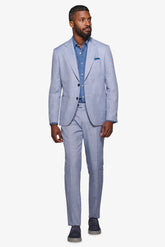 Slim light blue blaze suit jacket