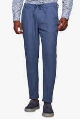 Avion herringbone linen blend suit trousers