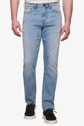 Light blue 5-pocket denim trousers