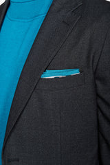 Giacca da abito twill melange nero-Dan John