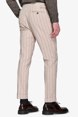 Rope pinstripe suit trousers