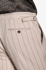 Rope pinstripe suit trousers