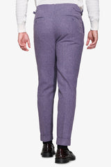 Pantaloni da abito flanella viola-Dan John