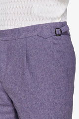 Pantaloni da abito flanella viola-Dan John