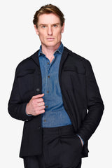 Blue worker suit jacket