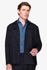 Blue worker suit jacket